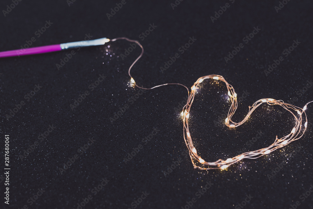 paintbrush painting with light with a set of string led lights paintbrush painting with light with a set of string led lights