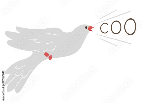 Dove Sound Coo Illustration