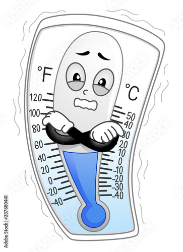 Mascot Thermometer Cold Ill...