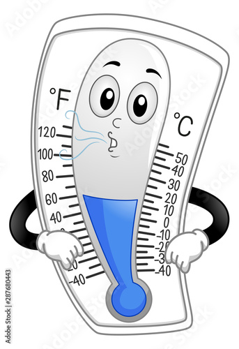 Mascot Thermometer Cool Ill...
