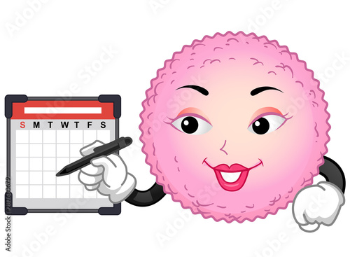 Mascot Egg Cell Check Calen...