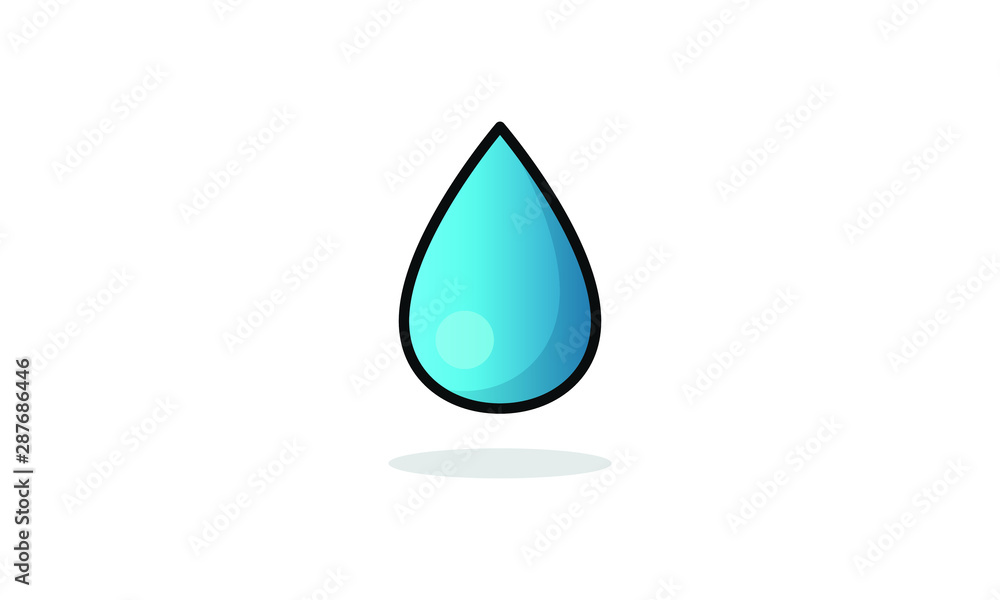 Water Drop Flat Style Design Water Drop Flat Style Design