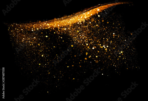 glitter vintage lights background. defocused © escapejaja