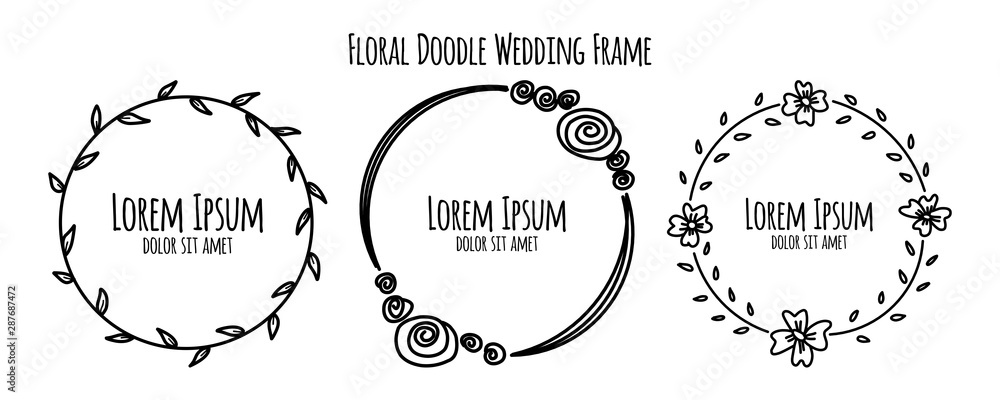 outline bundle flower and floral doodle hand drawn wedding invitation ornament vector illustration collection outline bundle flower and floral doodle hand drawn wedding invitation ornament vector illustration collection