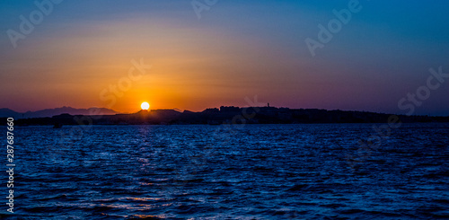 Sea sunset in Egypt