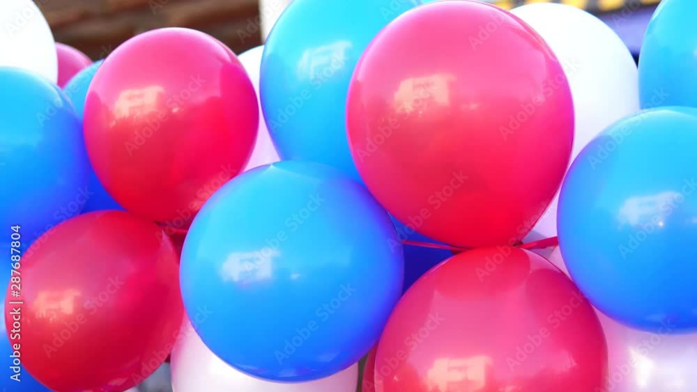 colored balloons together at the party colored balloons together at the party
