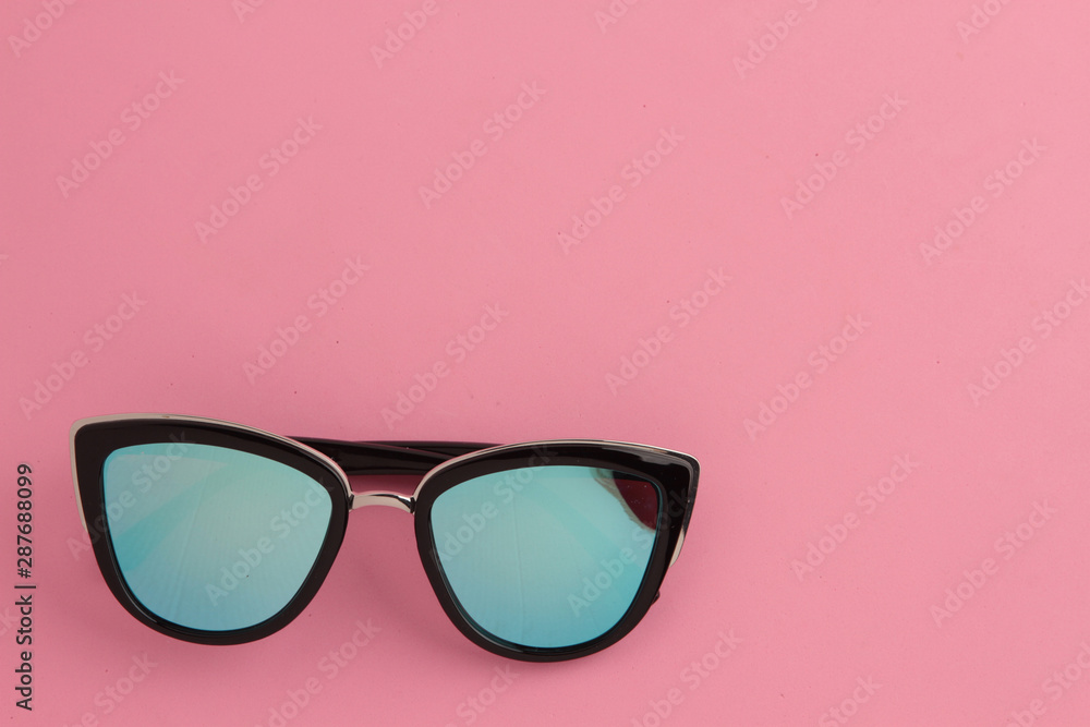 sunglasses with blue crystals