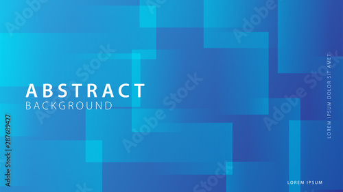 Blue gradient geometric shape background collection