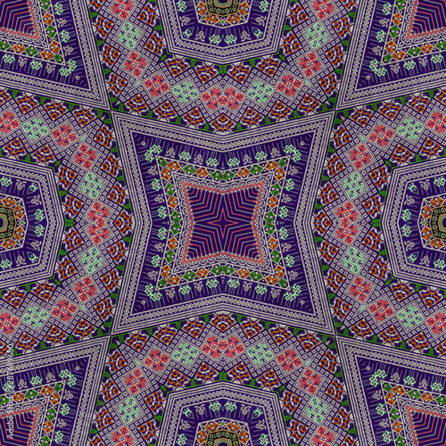 Colorful abstract kaleidoscope or endless pattern