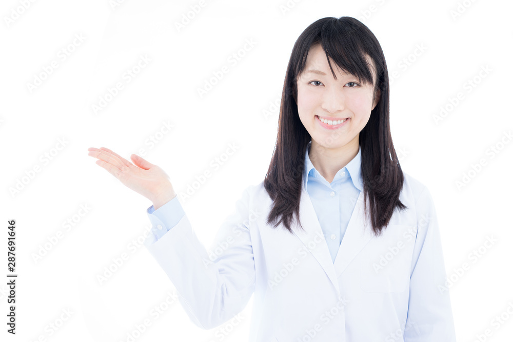 Young female doctor isolated on white background Young female doctor isolated on white background