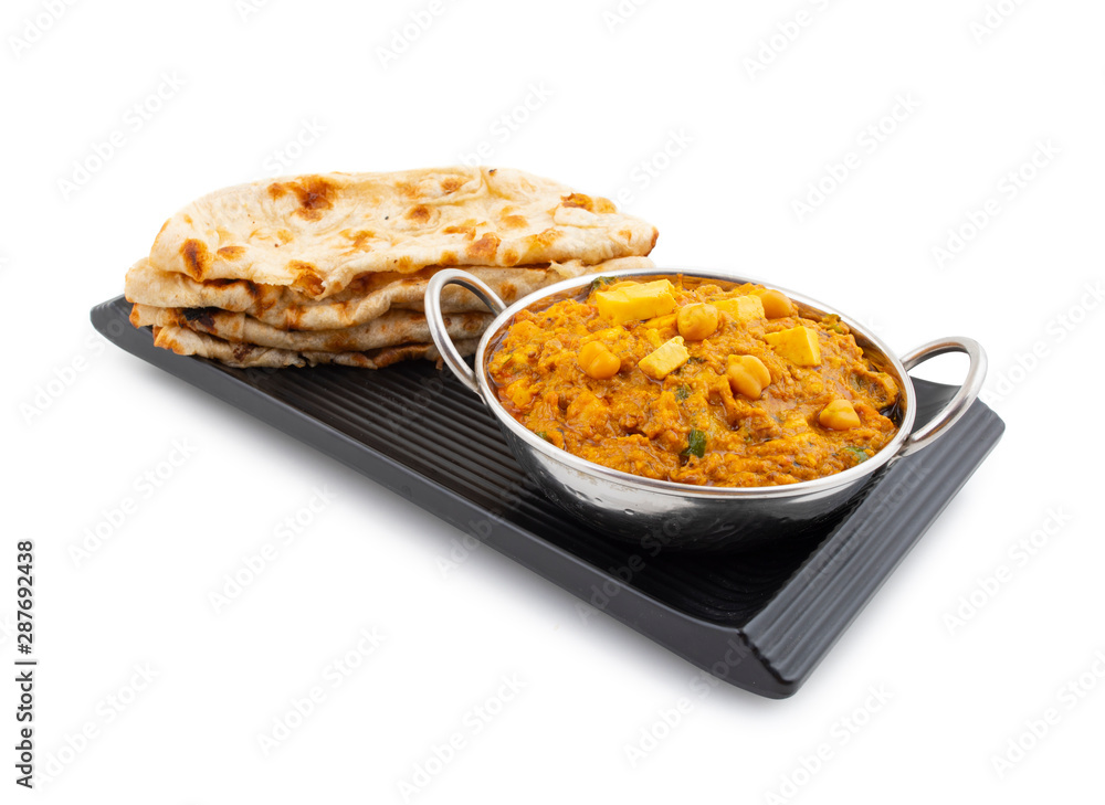 North Indian Healthy Cuisine Chole Paneer or Chole Paneer Curry Served ...