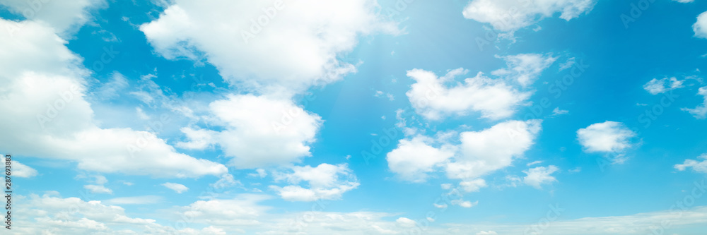 Beautiful blue sky cloudsfor background. Panorama of sky. Beautiful blue sky cloudsfor background. Panorama of sky.