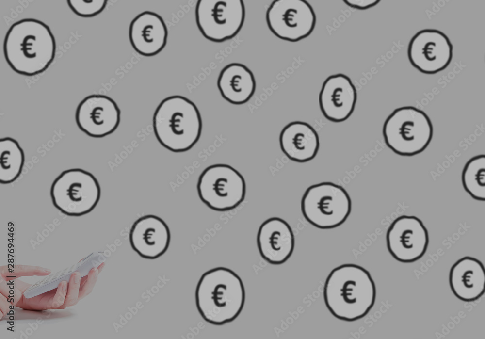 Euro and calculator ユーロと電卓 Euro and calculator ユーロと電卓