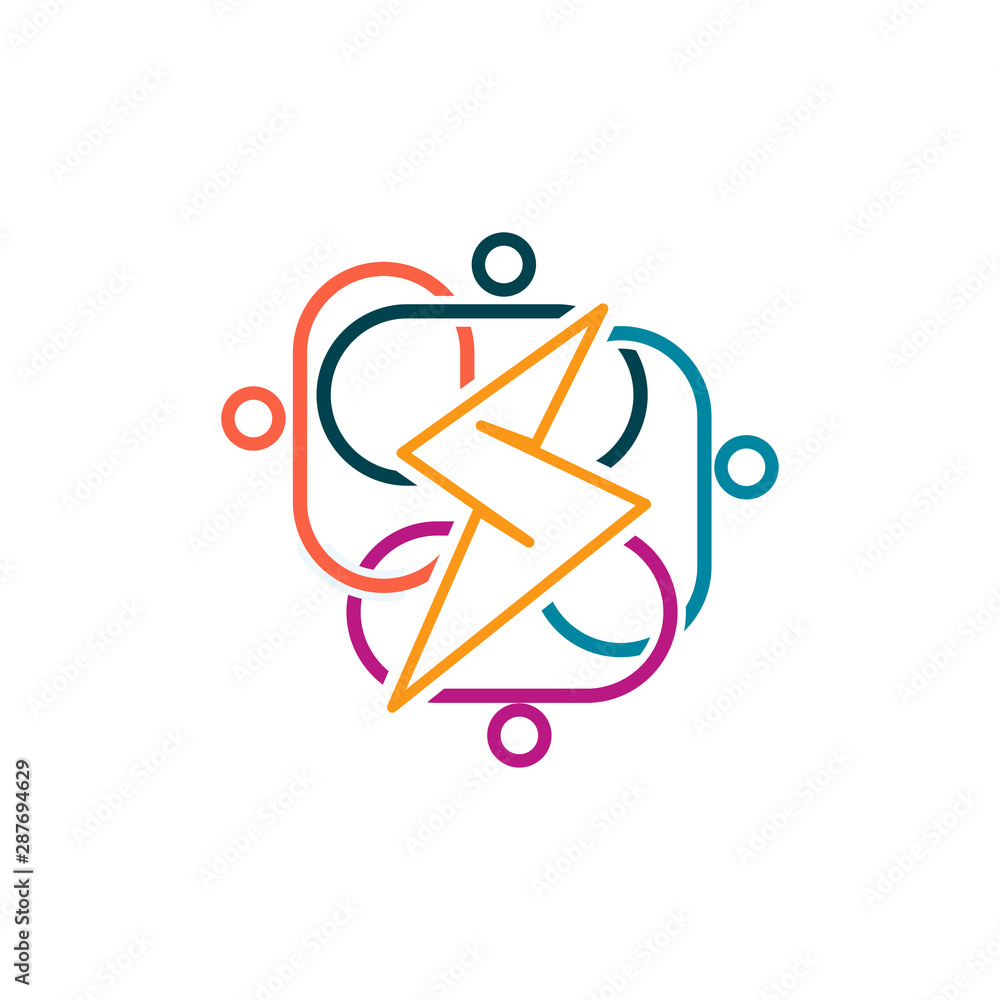 Commitment Teamwork Together Business Logo Illustration Vector Commitment Teamwork Together Business Logo Illustration Vector