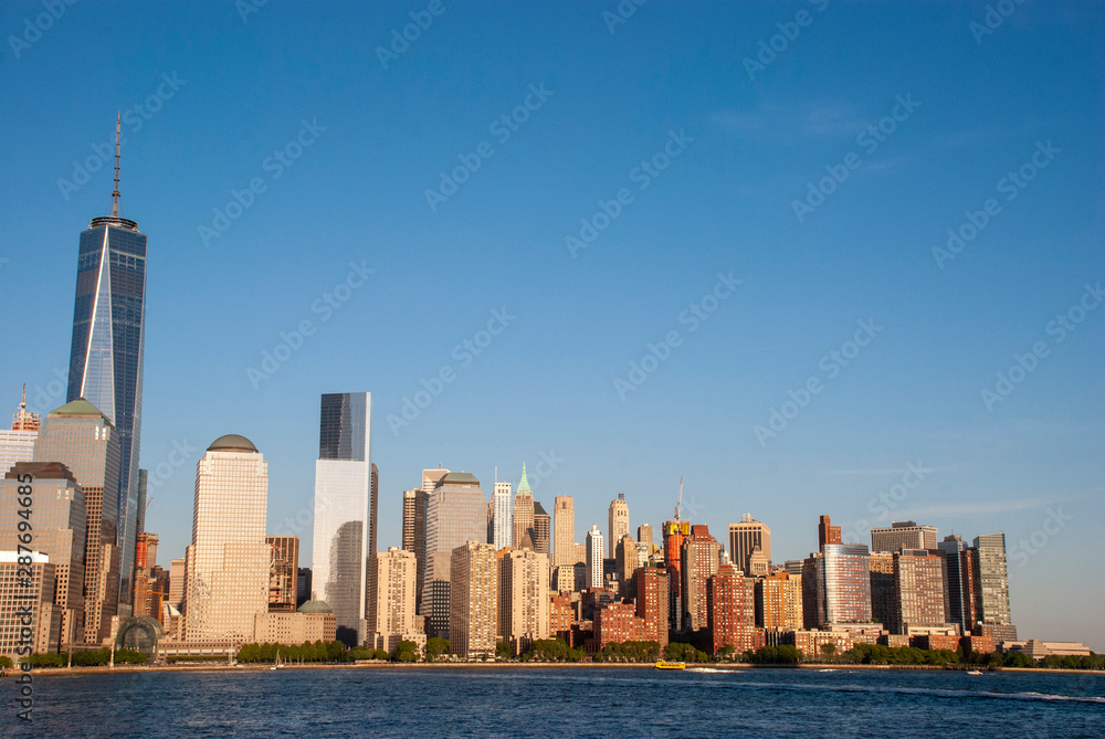 Obraz premium Blick zur Skyline von Manhattan, New York City - USA
