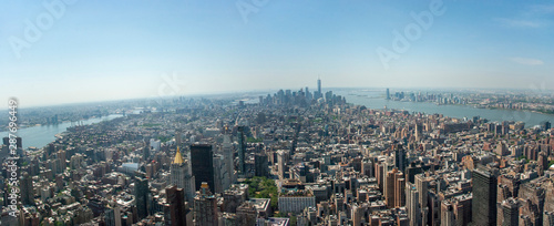 Panoramablick über die Skyline von Manhattan, New York City