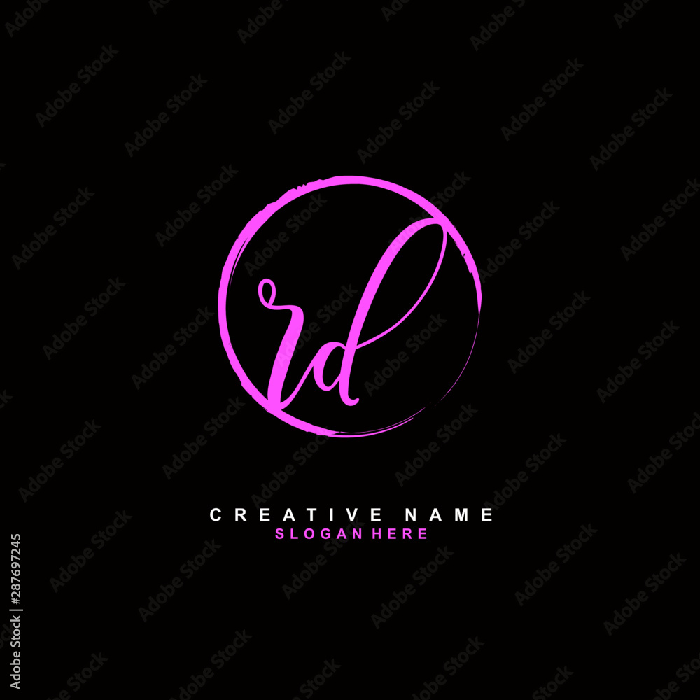 R D RD Initial logo template vector. Letter logo concept with background template. R D RD Initial logo template vector. Letter logo concept with background template.