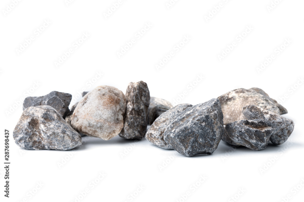 Stones collection with soft shadow on white background. Stones collection with soft shadow on white background.
