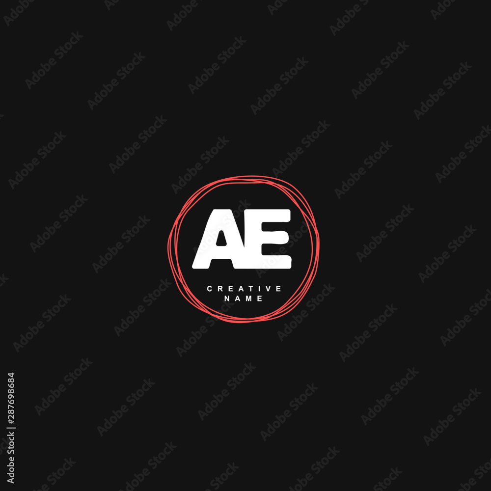A E AE Initial logo template vector. Letter logo concept with background template. A E AE Initial logo template vector. Letter logo concept with background template.