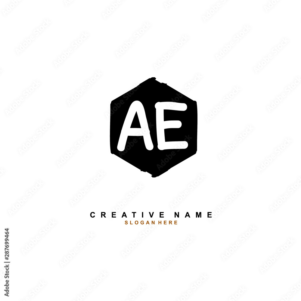 A E AE Initial logo template vector. Letter logo concept with background template. A E AE Initial logo template vector. Letter logo concept with background template.