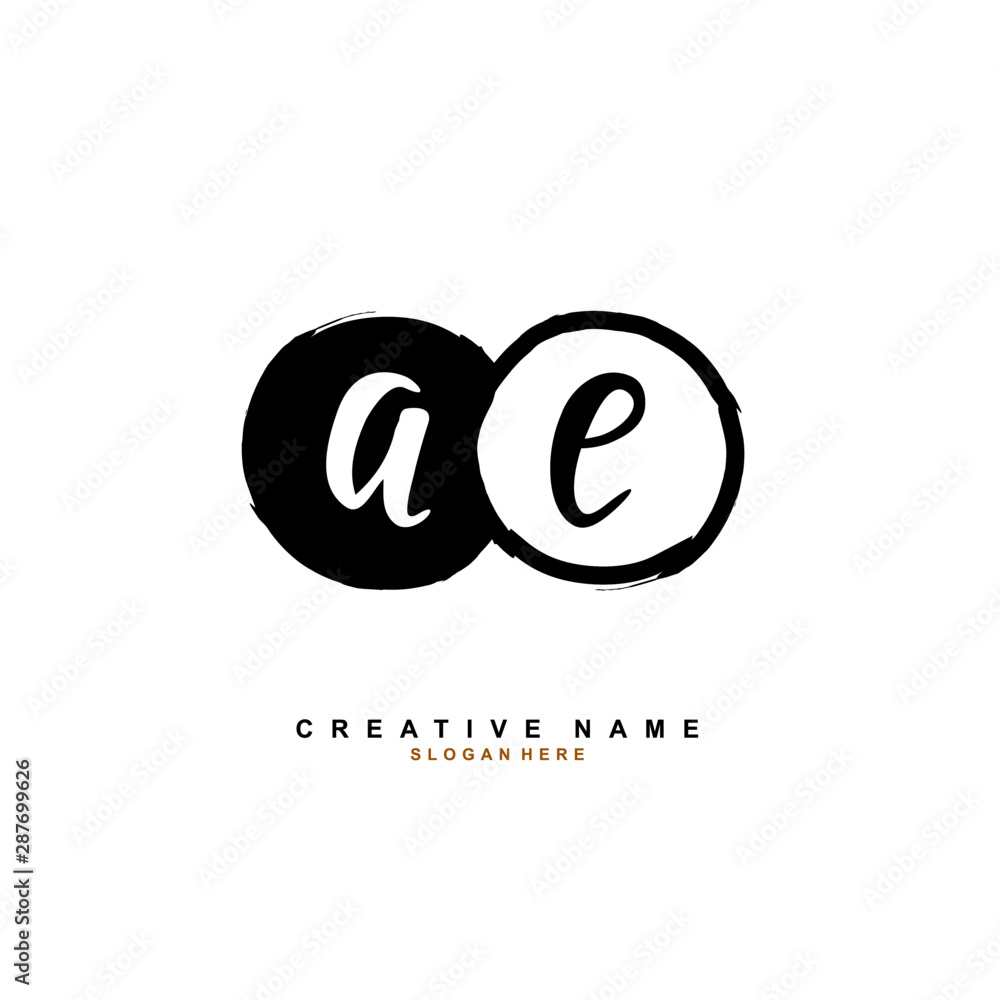 A E AE Initial logo template vector. Letter logo concept with background template. A E AE Initial logo template vector. Letter logo concept with background template.