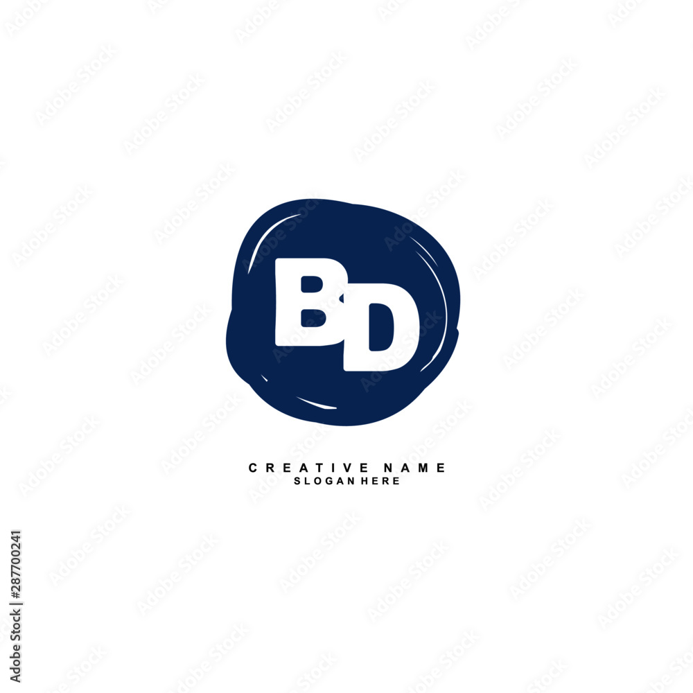 B D BD Initial logo template vector. Letter logo concept with background template. B D BD Initial logo template vector. Letter logo concept with background template.
