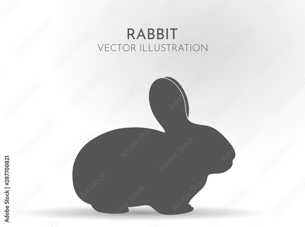 Rabbit icon. Vector illustration. Emblem Rabbit icon. Vector illustration. Emblem
