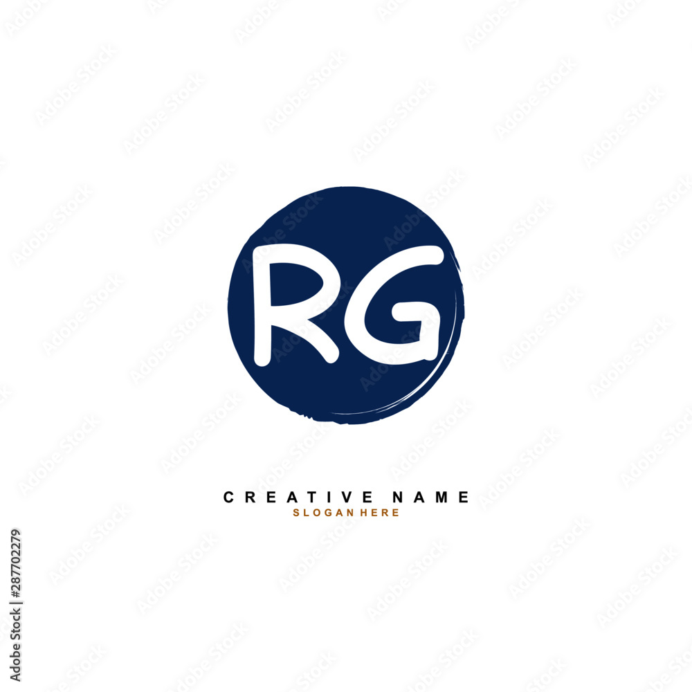 R G RG Initial logo template vector. Letter logo concept with background template. R G RG Initial logo template vector. Letter logo concept with background template.