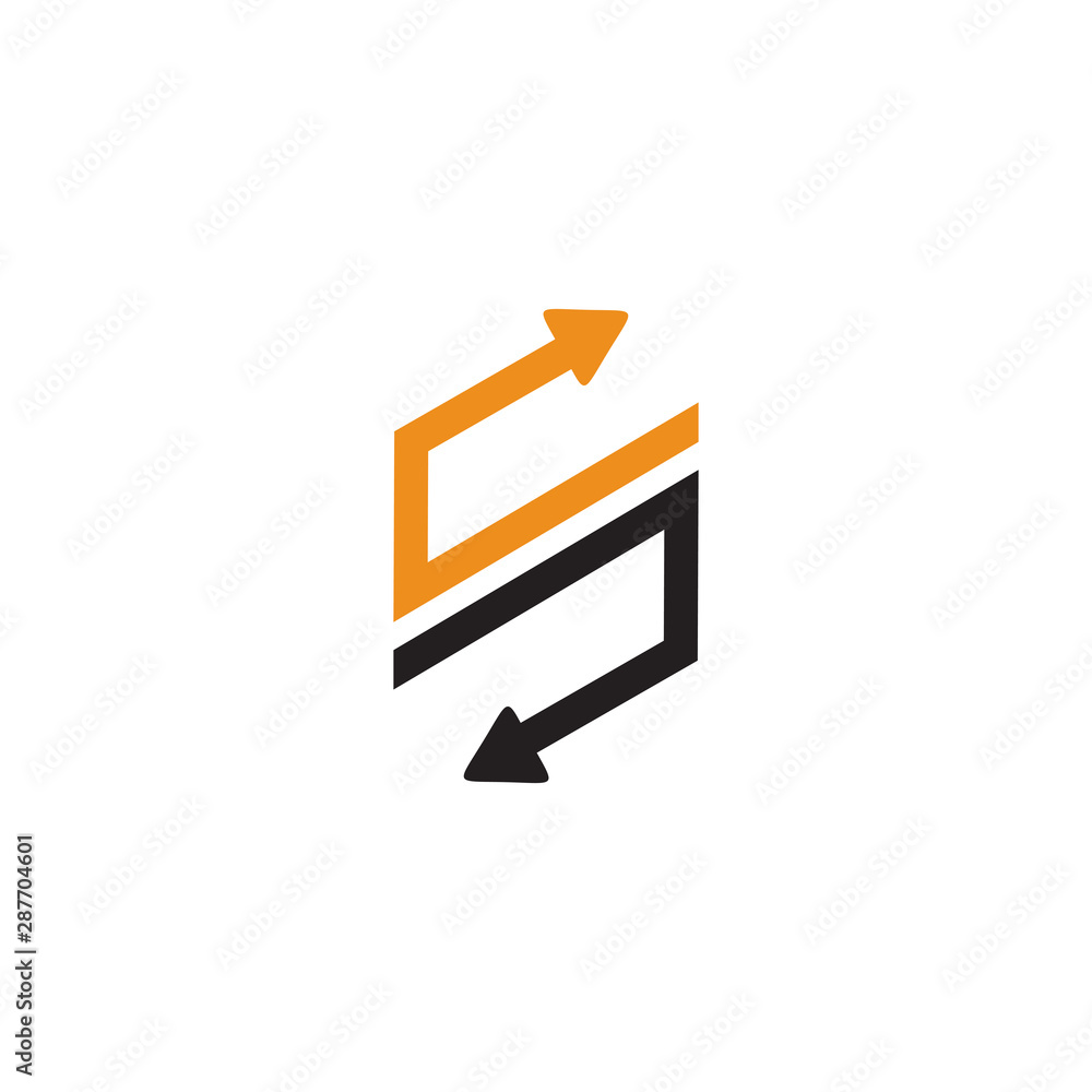 S letter arrow initial logo design vector template S letter arrow initial logo design vector template