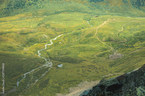 aerial view of a rural landscape
