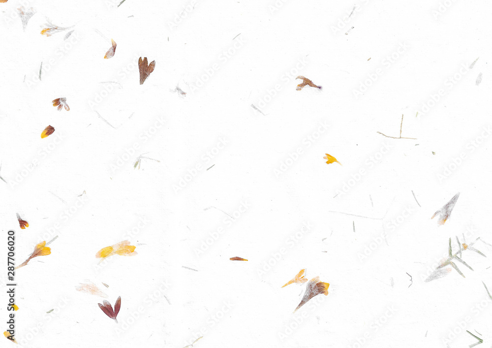 korean traditional paper mixed with dried petals and leaves korean traditional paper mixed with dried petals and leaves