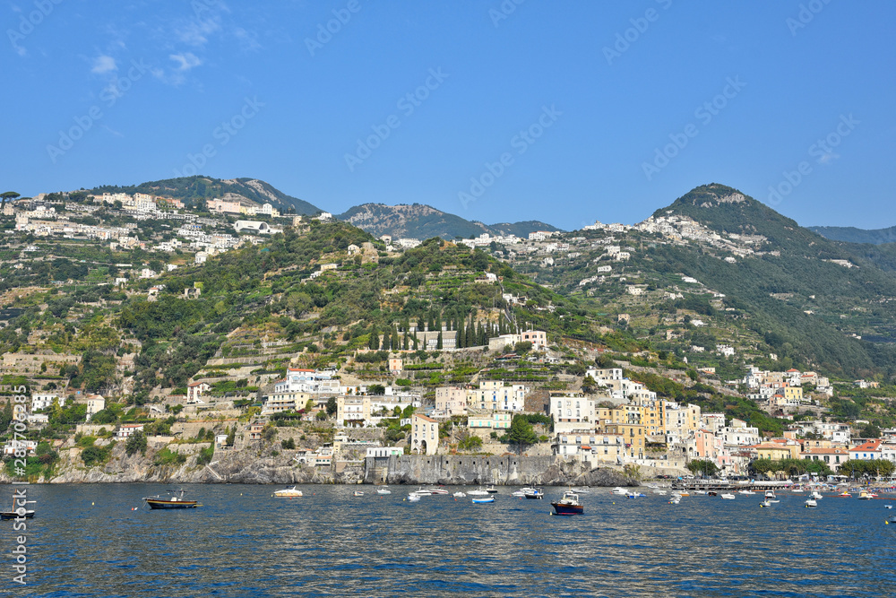Landscape of the Amalfi coast in Italy