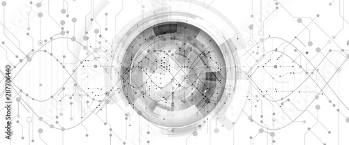 Abstract DNA technology. Science medical concept. Futuristic background