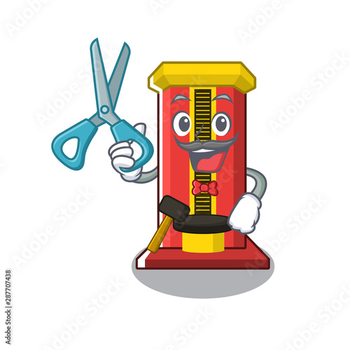 Barber hammer cartoon shaped character game machine