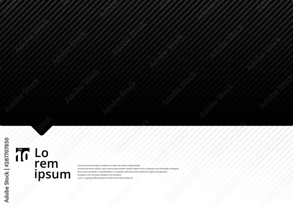 Fototapeta premium Template black and white with diagonal lines pattern background and texture.