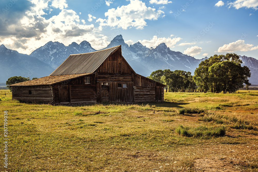 Sunlight on the Barn, Grand Teton National Park Sunlight on the Barn, Grand Teton National Park