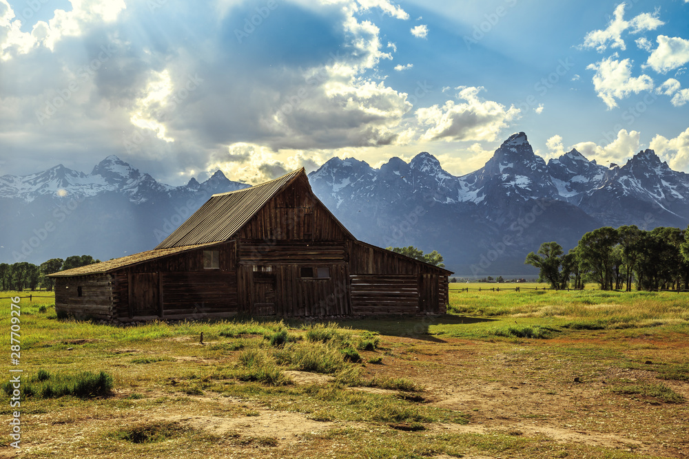 Sunlight on the Barn, Grand Teton National Park Sunlight on the Barn, Grand Teton National Park