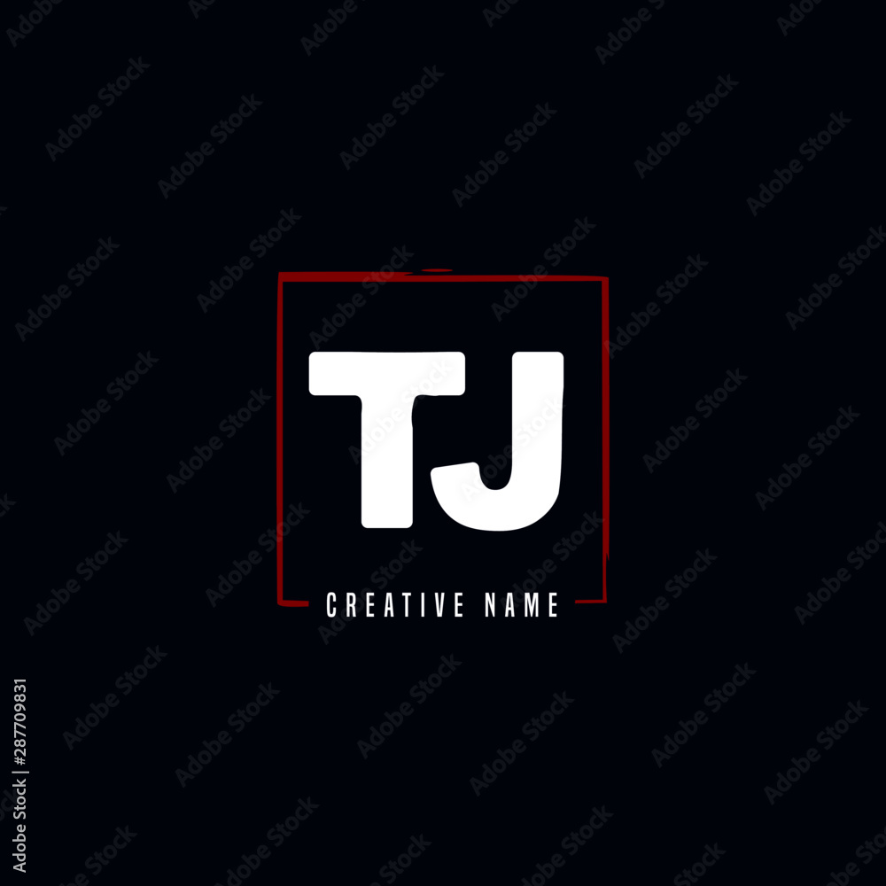 T J TJ Initial logo template vector. Letter logo concept with background template. T J TJ Initial logo template vector. Letter logo concept with background template.