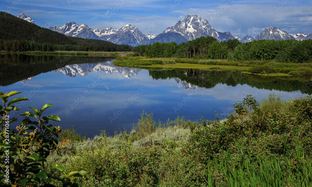 Grand Teton Reflections from Oxbow Bend