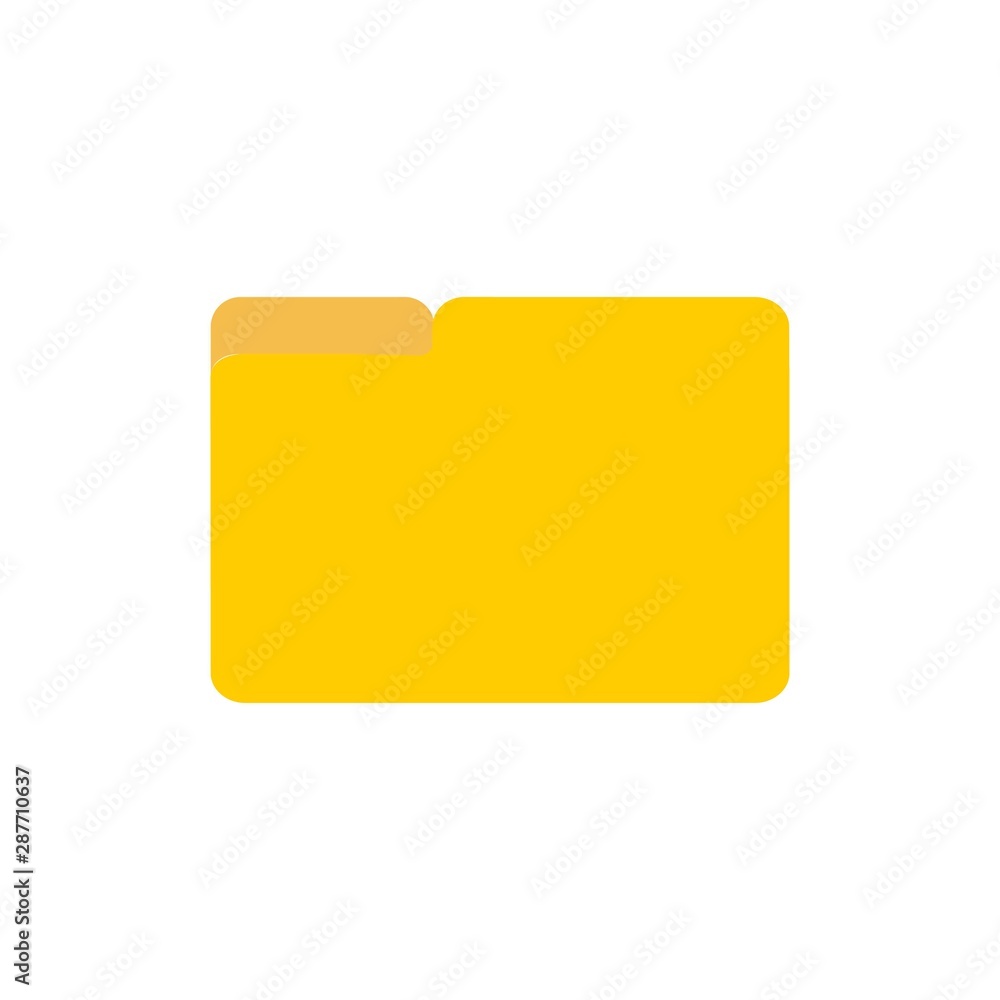 folder icon. Folder on white background, vector folder icon. Folder on white background, vector