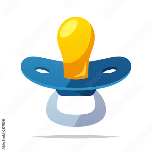 Pacifier vector isolated illustration