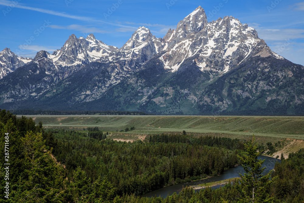 Fototapeta premium Snake River Overlook of the Grand Tetons