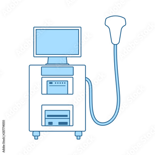 Ultrasound Diagnostic Machine Icon
