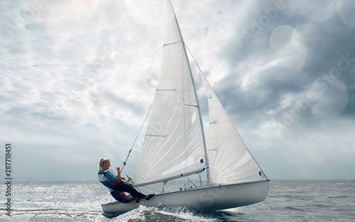  Sailing yacht race. Yachting. Sailing regatta. © VIAR PRO studio