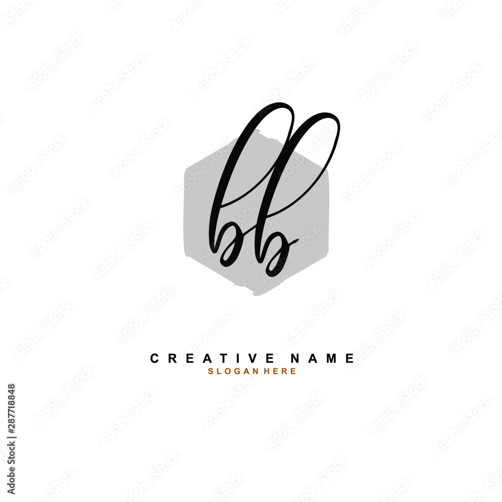B BB Initial logo template vector. Letter logo concept with background template. B BB Initial logo template vector. Letter logo concept with background template.