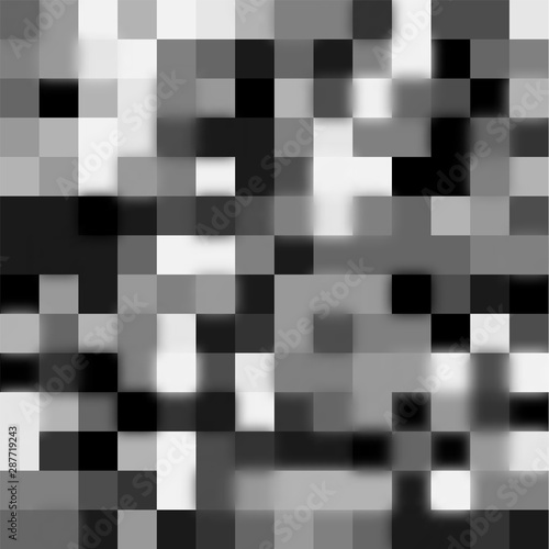 Fototapeta Naklejka Na Ścianę i Meble -  Censor vector rectangle sign. Squre pixel background.