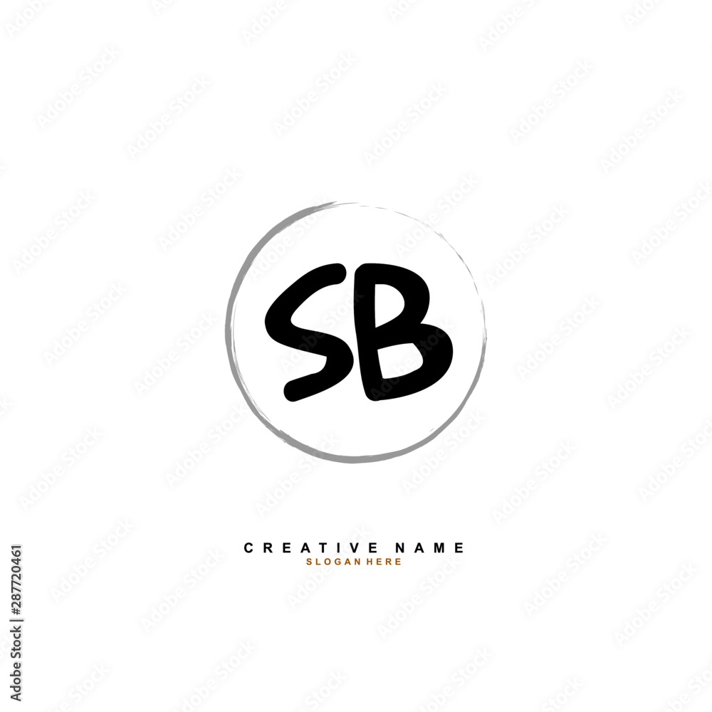 S B SB Initial logo template vector. Letter logo concept with background template. S B SB Initial logo template vector. Letter logo concept with background template.