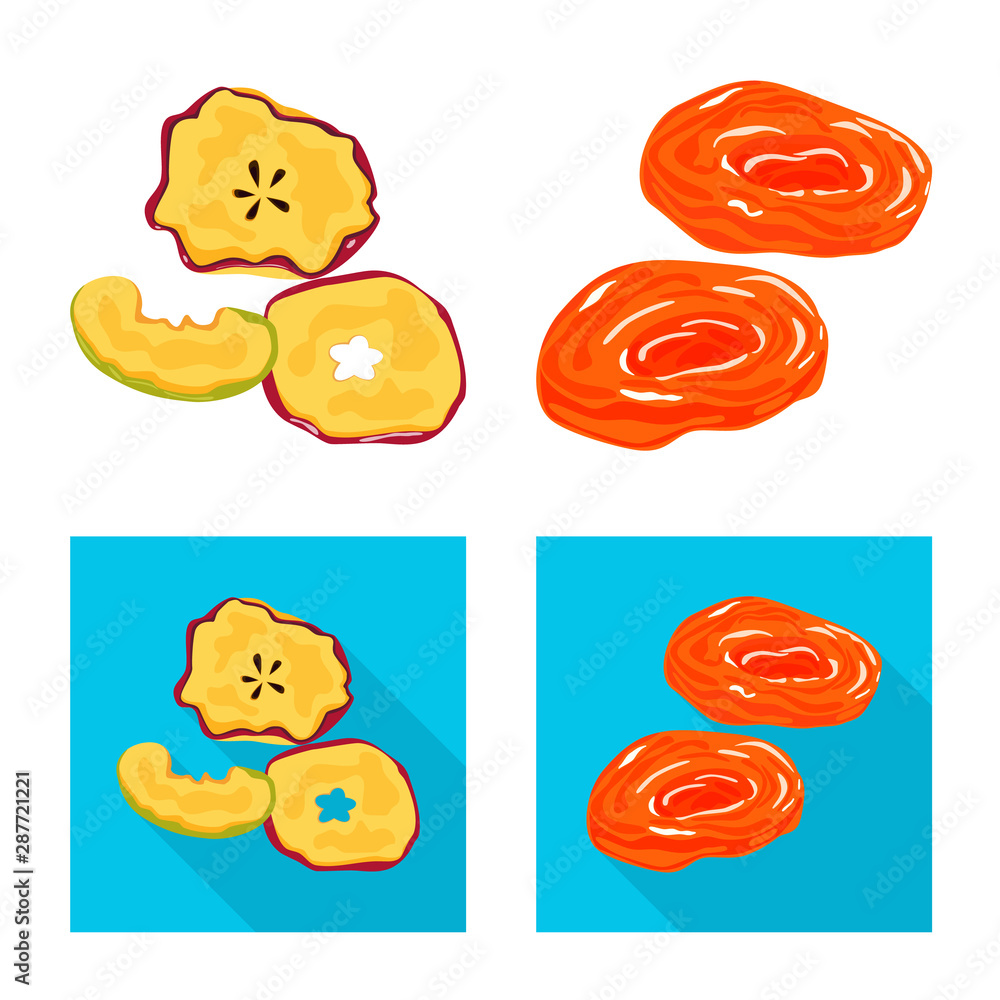 Isolated object of food and raw icon. Set of food and nature vector icon for stock. Isolated object of food and raw icon. Set of food and nature vector icon for stock.