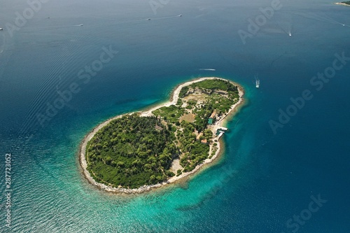 tropical island in the sea