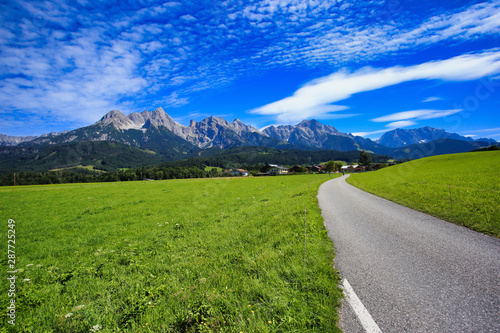 mountain view - the rocky see also known steinernen meer in the berchtesgaden alps between austria and germany, saalfenden basin photo